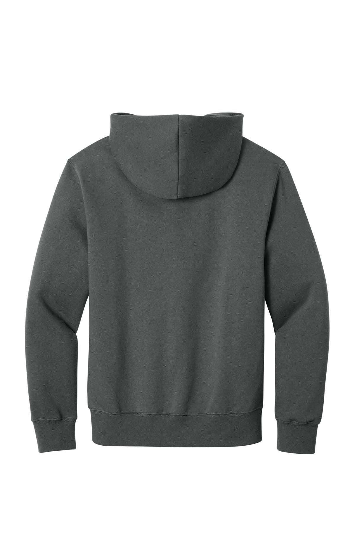 BELLA+CANVAS Unisex 10-Ounce Heavyweight Full-Zip Hooded Sweatshirt - Asphalt - flat back