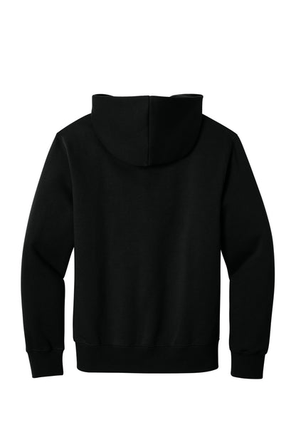 BELLA+CANVAS Unisex 10-Ounce Heavyweight Full-Zip Hooded Sweatshirt - Black - flat back