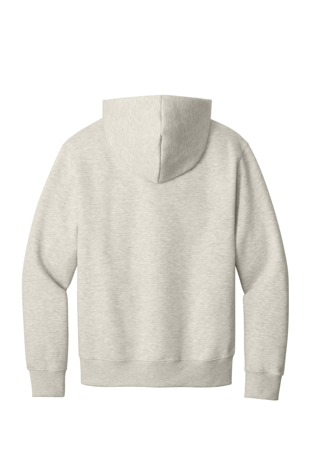BELLA+CANVAS Unisex 10-Ounce Heavyweight Full-Zip Hooded Sweatshirt - Vintage Heather Grey - flat back