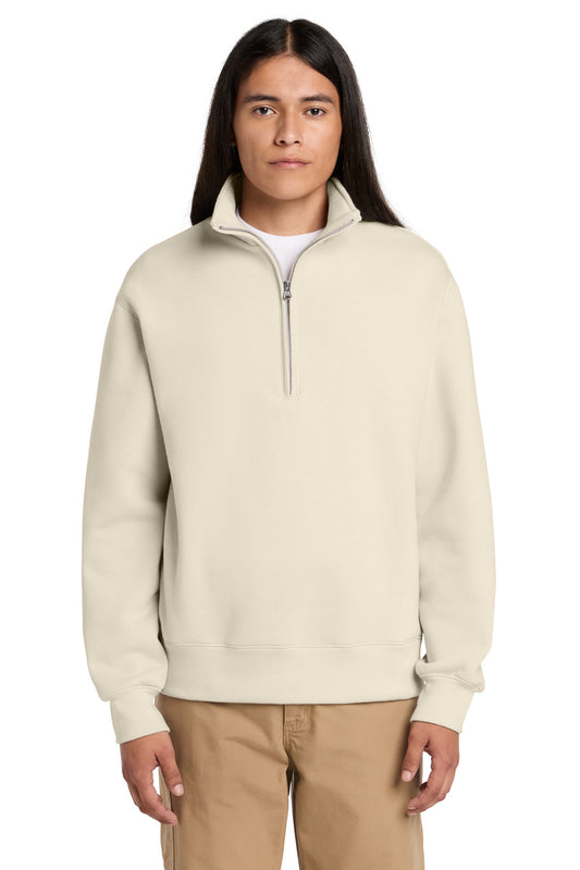 BELLA+CANVAS Unisex 10-Ounce Heavyweight 1/2-Zip Sweatshirt - Dust - front
