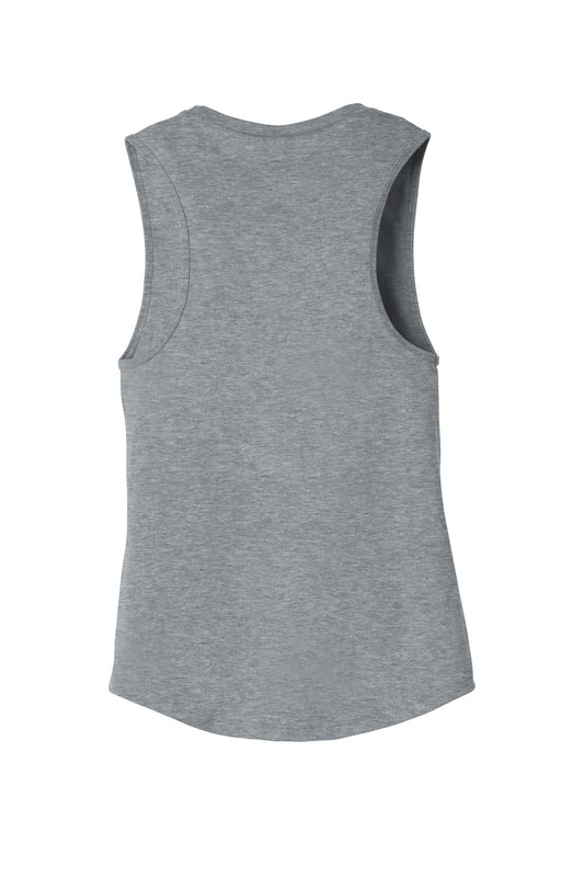 BELLA+CANVAS Women's Jersey Muscle Tank - Athletic Heather - flat back