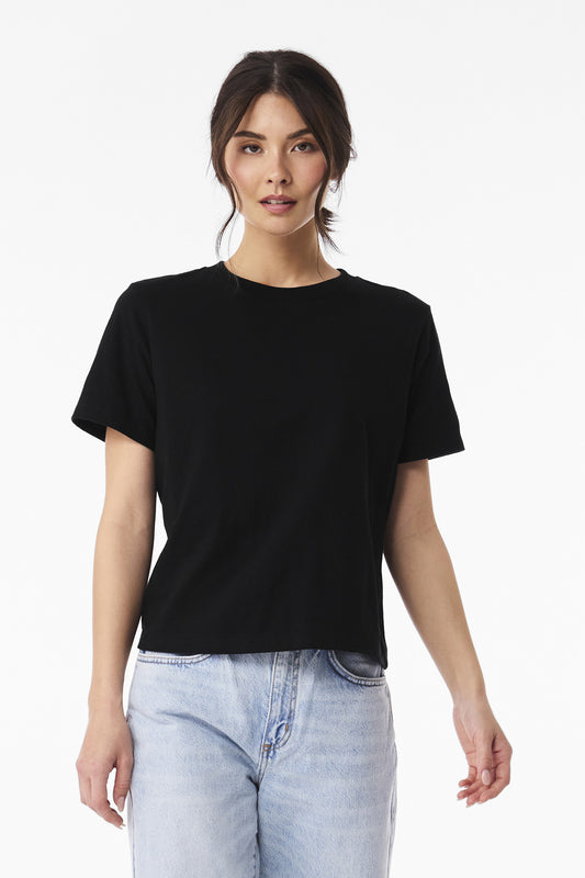 BELLA+CANVAS Women's 6-Ounce Heavyweight Tee - Black - front