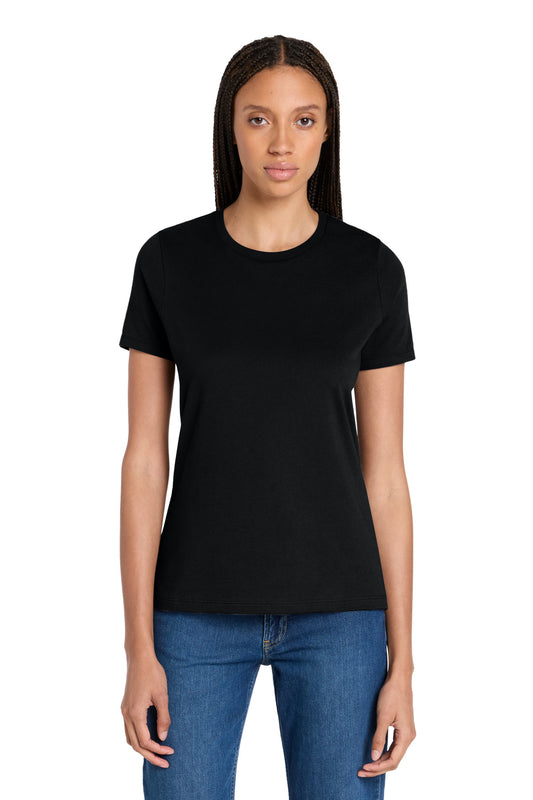 BELLA+CANVAS Women's Relaxed Jersey Short Sleeve Tee - Black - front