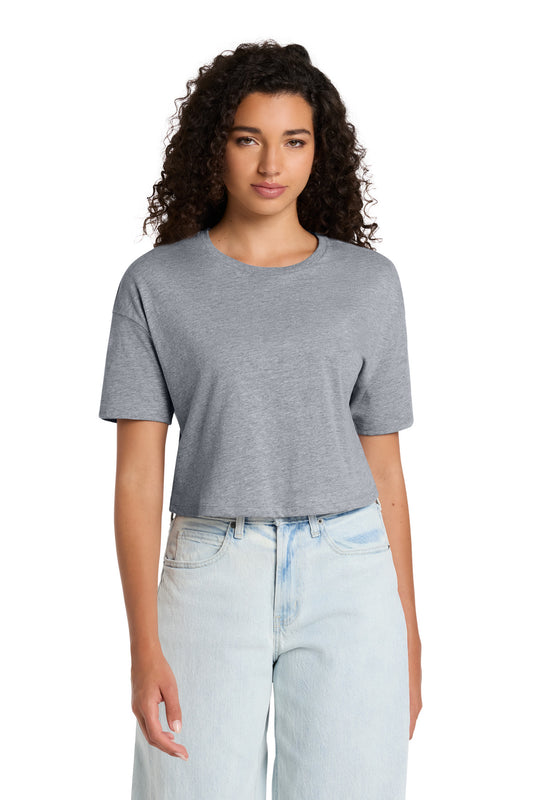 BELLA+CANVAS Women's Jersey Crop Tee - Athletic Heather - front