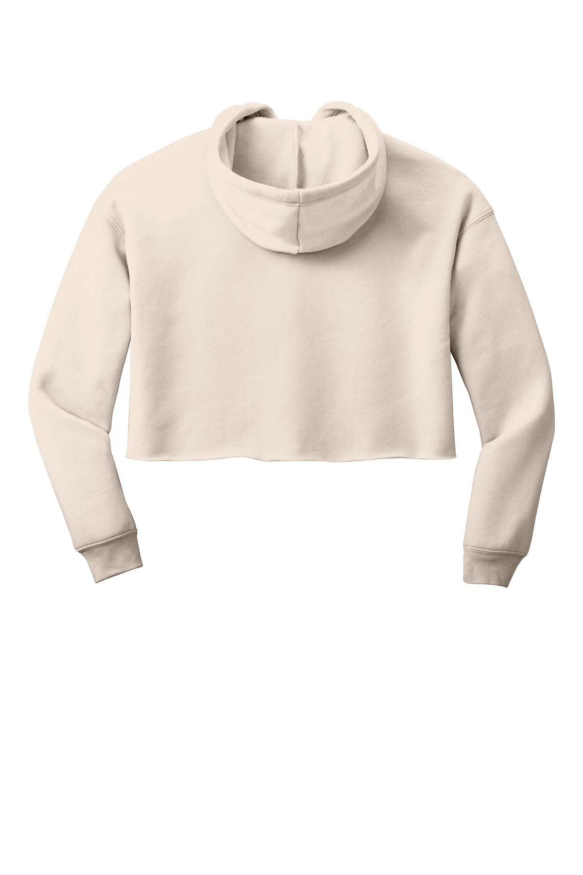 BELLA+CANVAS Women's Sponge Fleece Cropped Fleece Hoodie - Heather Dust - flat back
