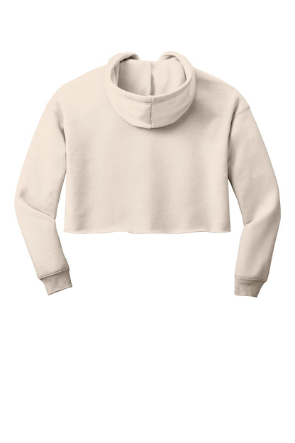 BELLA+CANVAS Women's Sponge Fleece Cropped Fleece Hoodie - Heather Dust - flat back