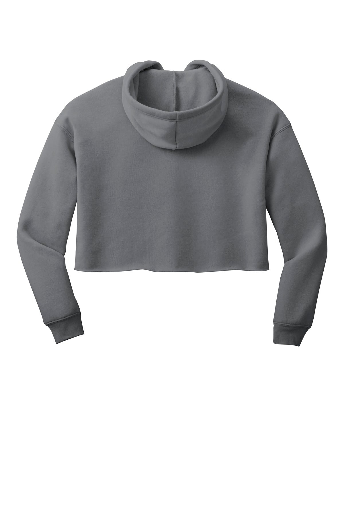 BELLA+CANVAS Women's Sponge Fleece Cropped Fleece Hoodie - Storm - flat back