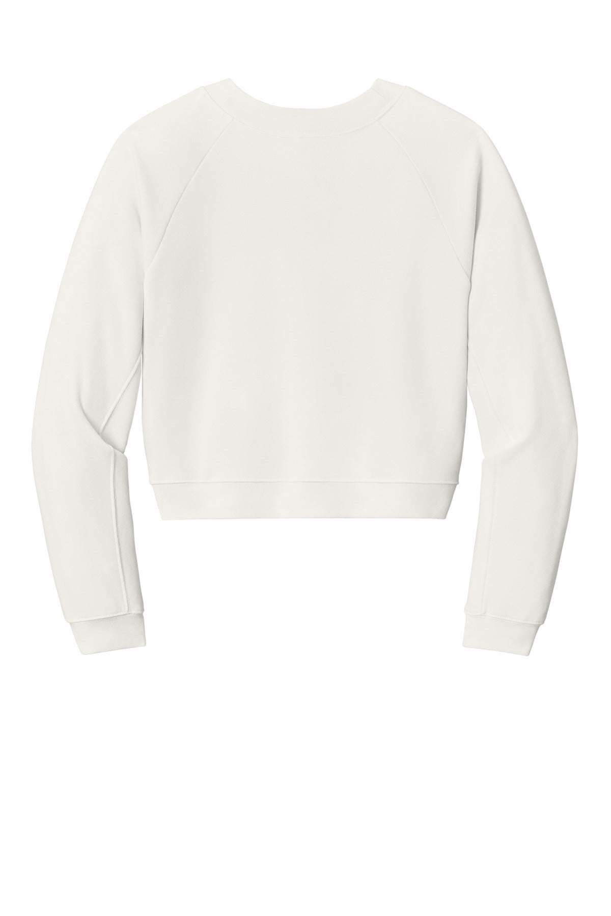 BELLA+CANVAS Women's Raglan Pullover Sponge Fleece - Vintage White - flat back