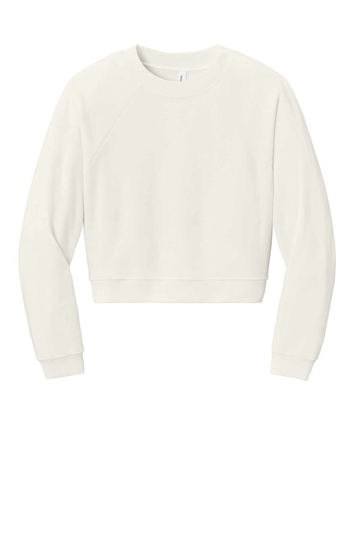 BELLA+CANVAS Women's Raglan Pullover Sponge Fleece - Vintage White - front