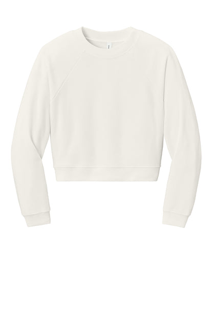 BELLA+CANVAS Women's Raglan Pullover Sponge Fleece - Vintage White - front