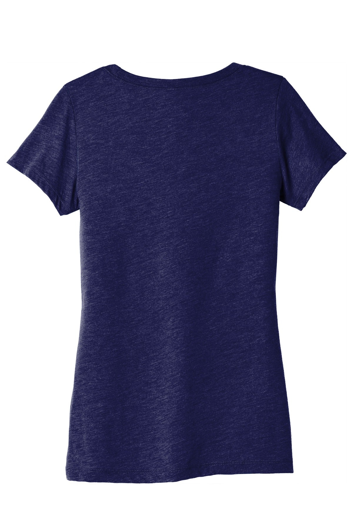 BELLA+CANVAS Women's Triblend Short Sleeve Tee - Navy Triblend - flat back