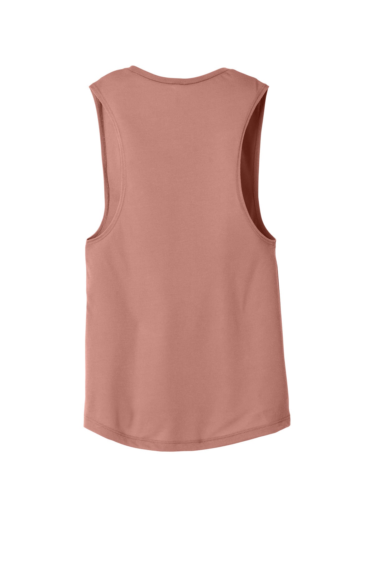 BELLA+CANVAS Women's Flowy Scoop Muscle Tank - Mauve - flat back