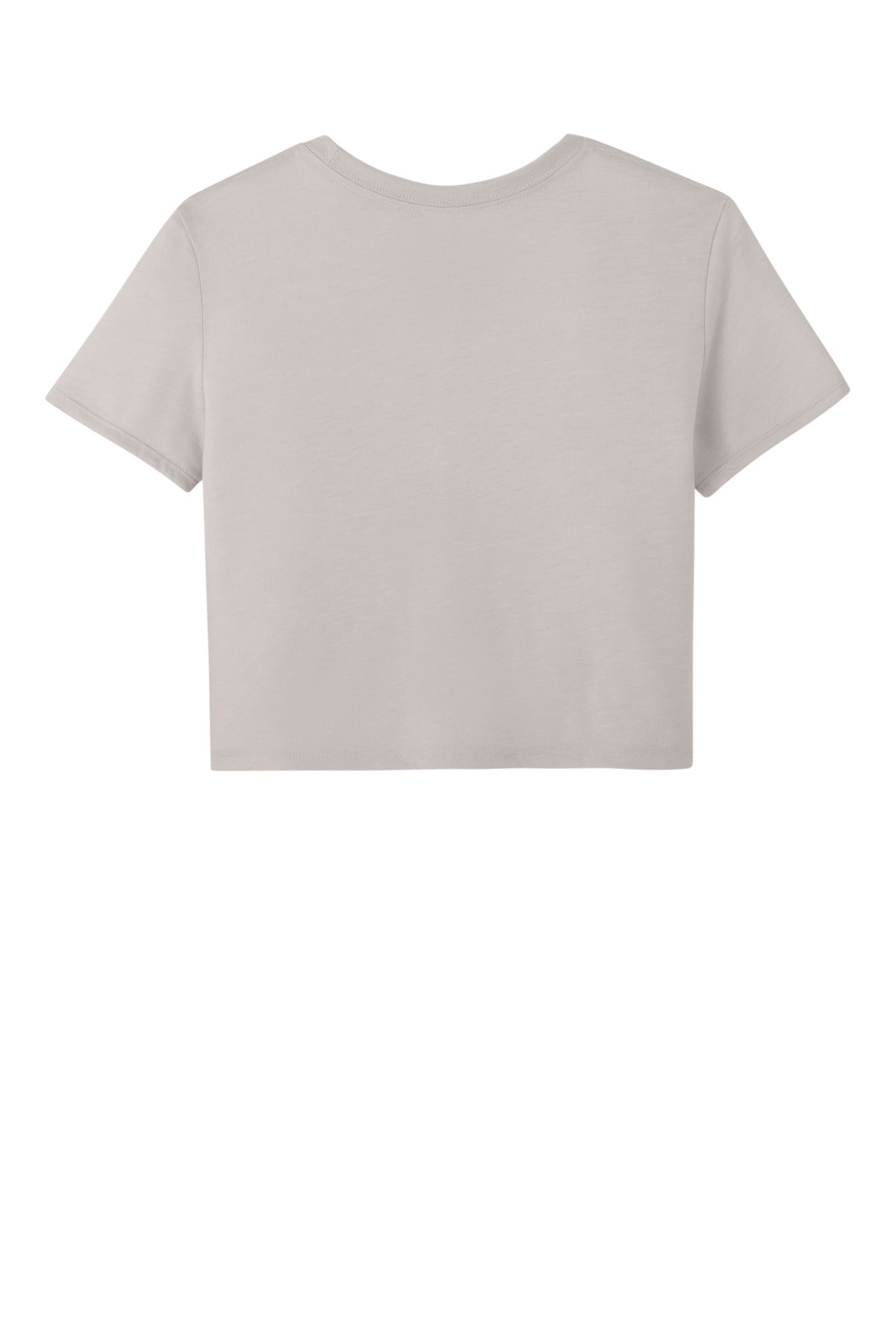 BELLA+CANVAS Women's Flowy Cropped Tee - Heather Dust - flat back
