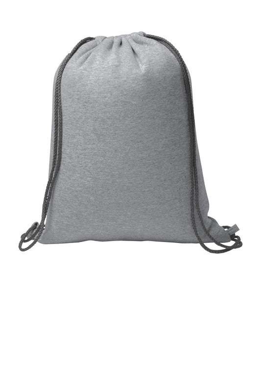 Port & Company Core Fleece Sweatshirt Cinch Pack - Athletic Heather - flat back