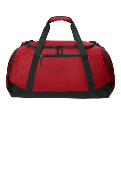 Sport-Tek Large Rec Duffel - Deep Red - front