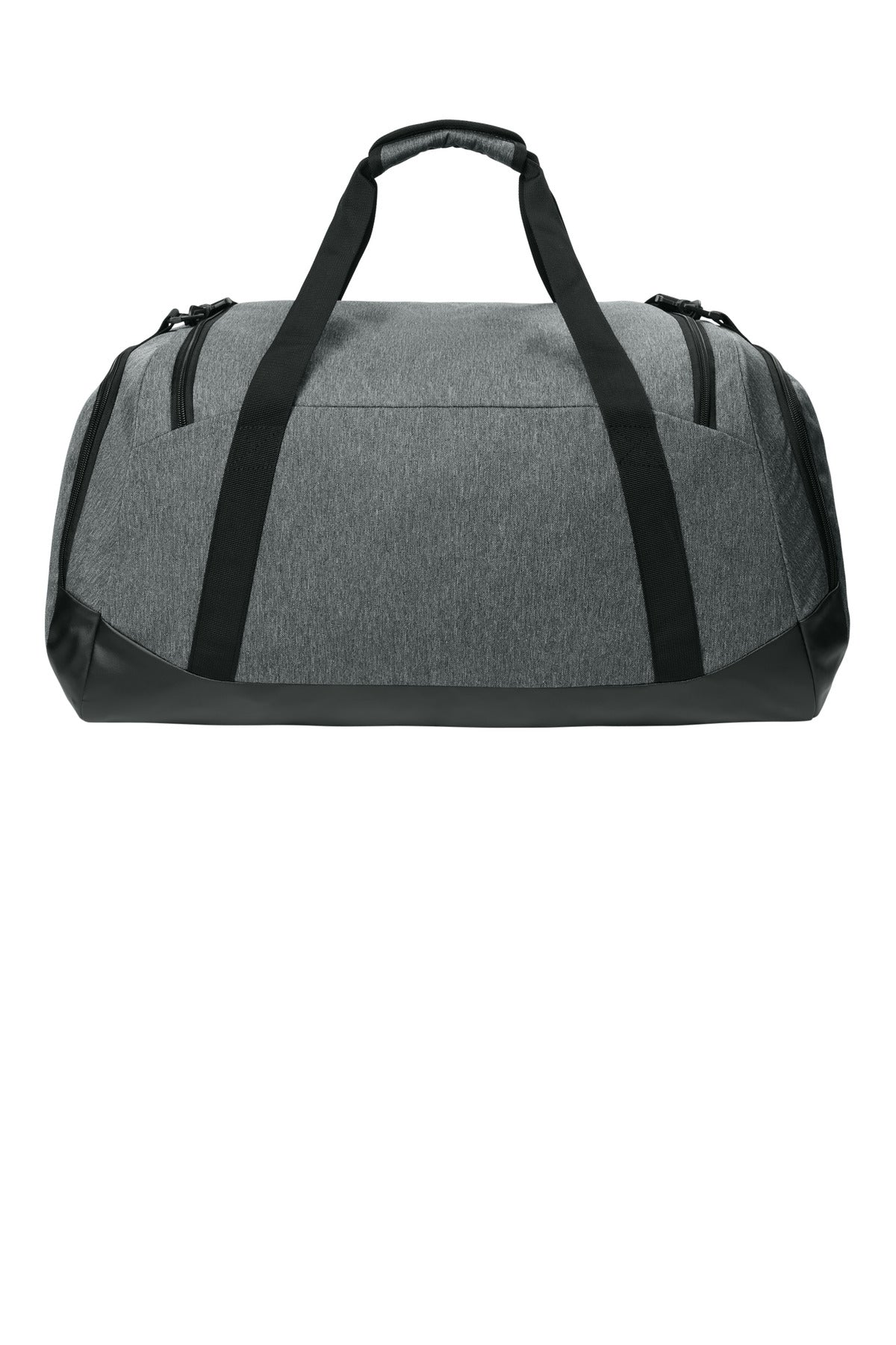 Sport-Tek Large Rec Duffel - Heather Grey - flat back