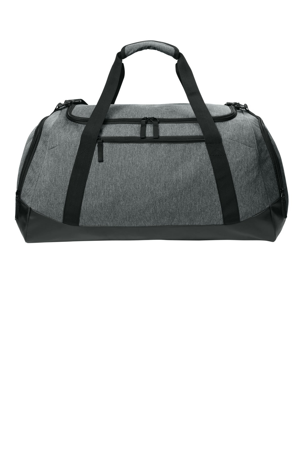 Sport-Tek Large Rec Duffel - Heather Grey - front