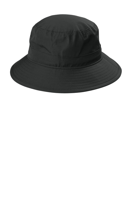Port Authority Outdoor UV Bucket Hat - Black - front