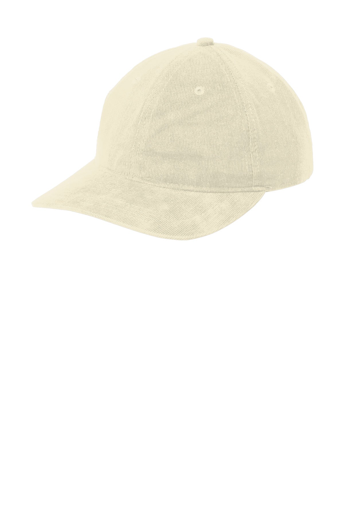 Port Authority Light Corduroy Dad Cap - Stone - front