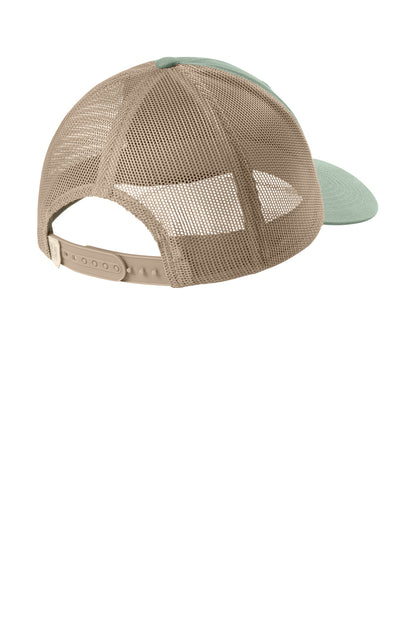 Comfort Colors Sunwashed Trucker Cap - Bay - flat back