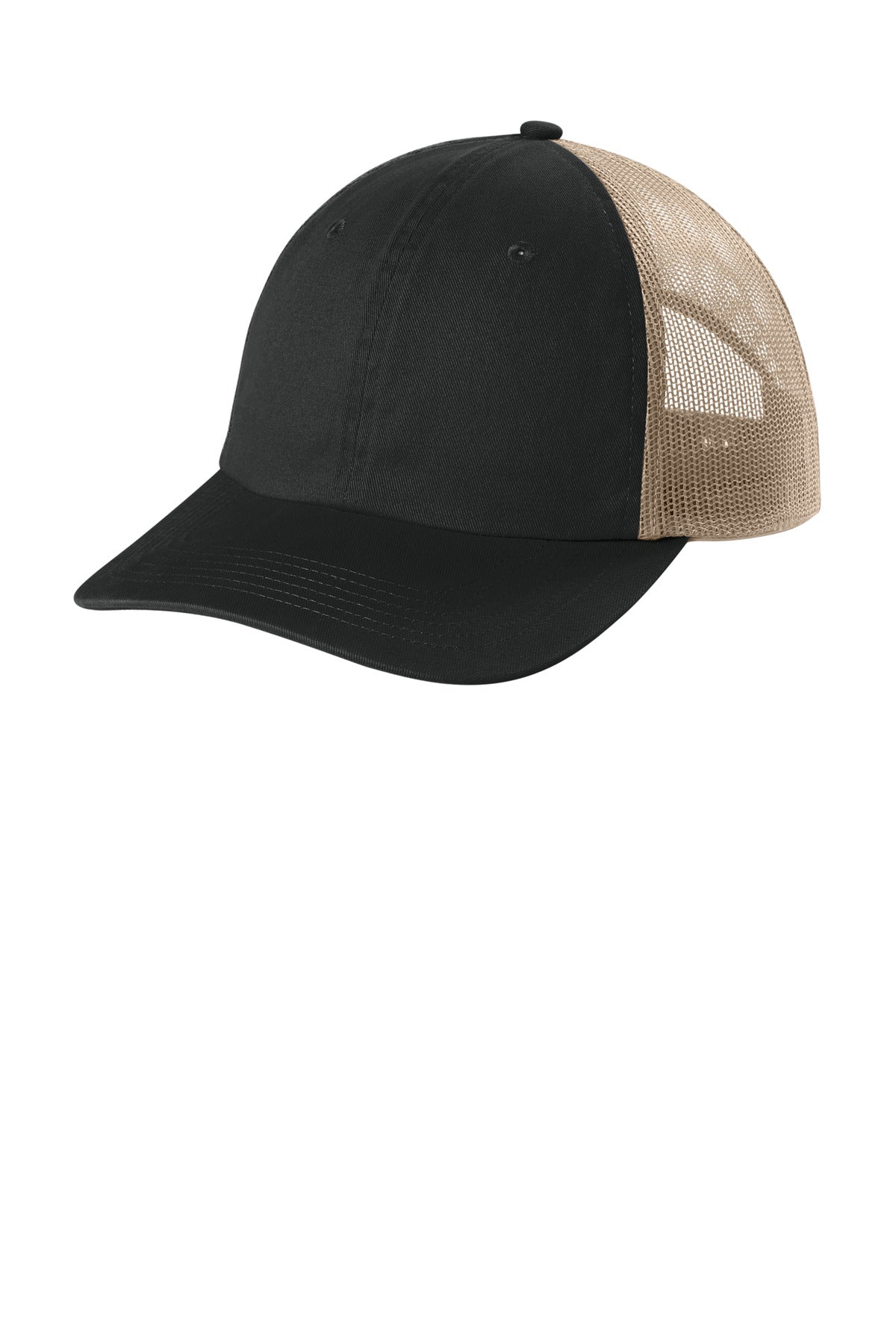 Comfort Colors Sunwashed Trucker Cap - Black - front