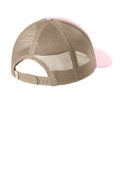 Comfort Colors Sunwashed Trucker Cap - Blossom - flat back