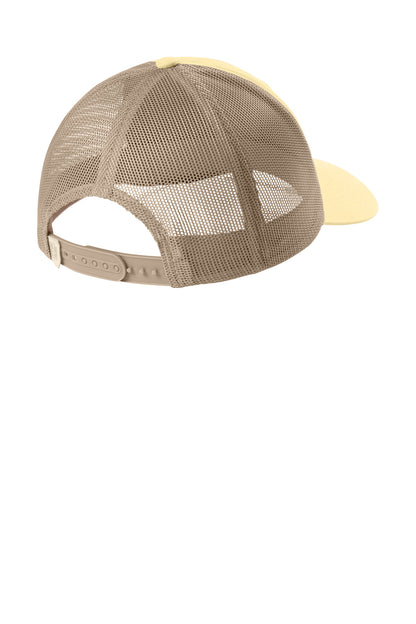 Comfort Colors Sunwashed Trucker Cap - Butter - flat back