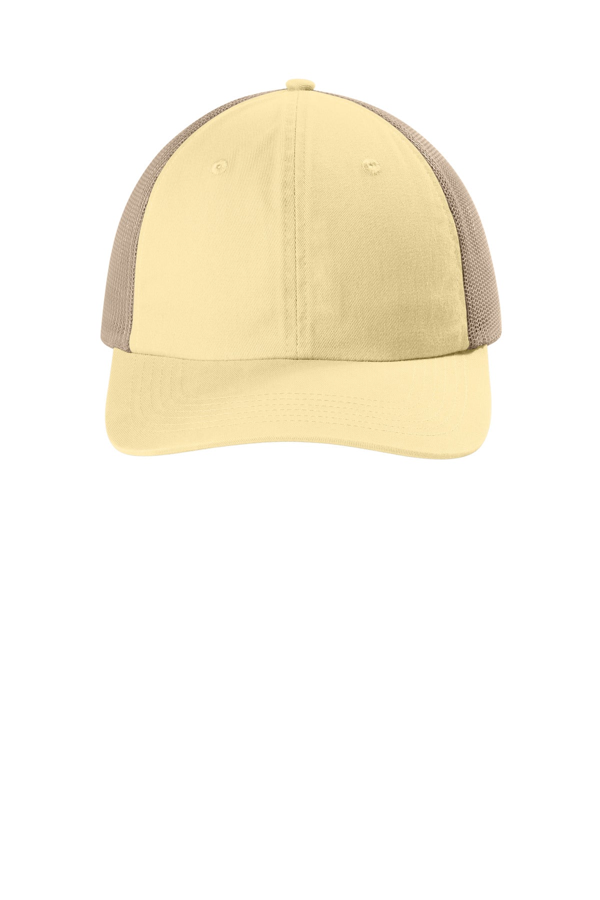 Comfort Colors Sunwashed Trucker Cap - Butter - flat front