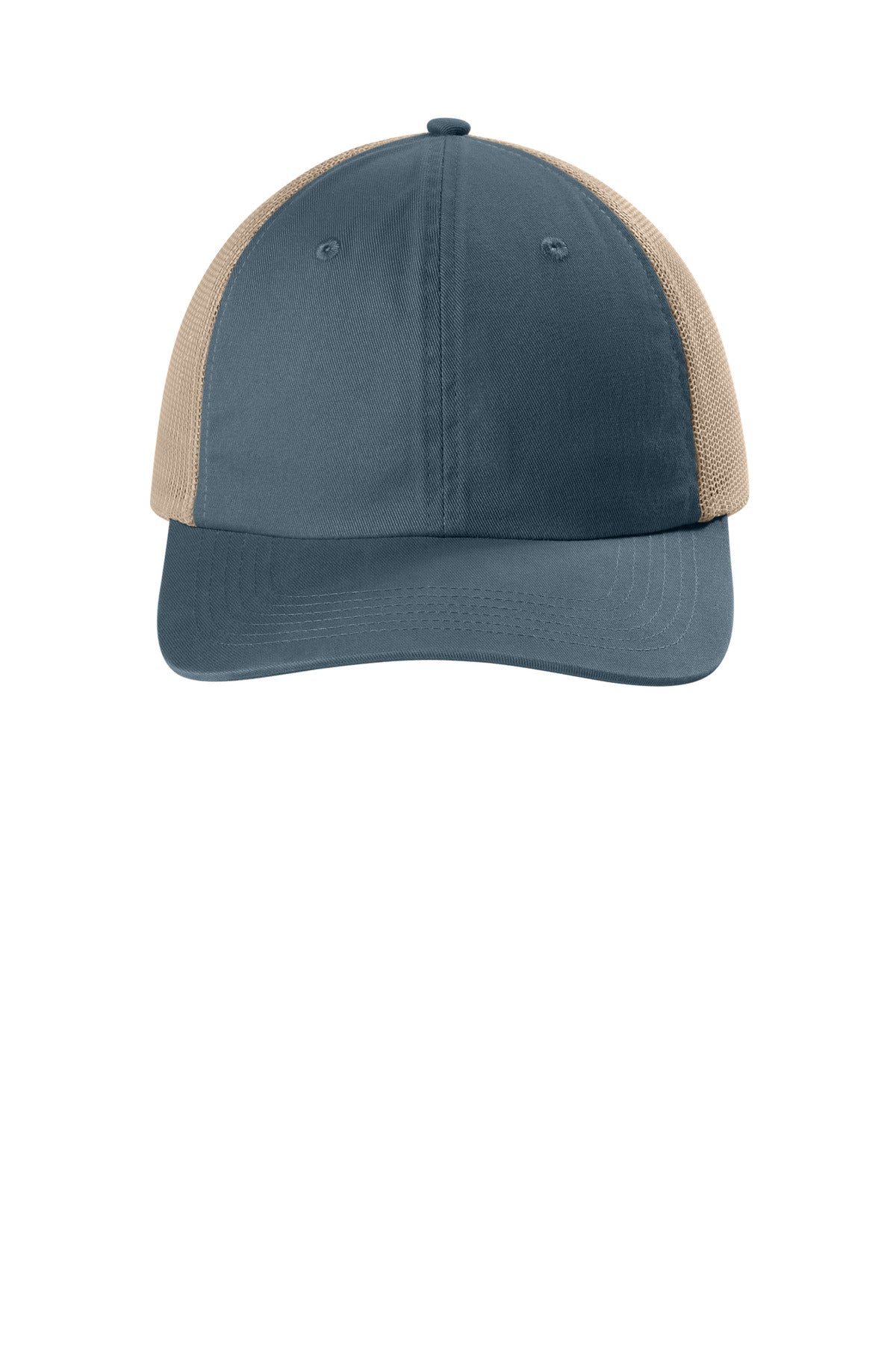 Comfort Colors Sunwashed Trucker Cap - Denim - flat front