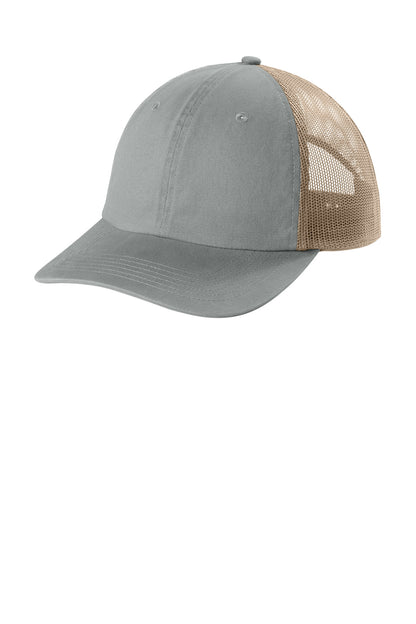 Comfort Colors Sunwashed Trucker Cap - Granite - front