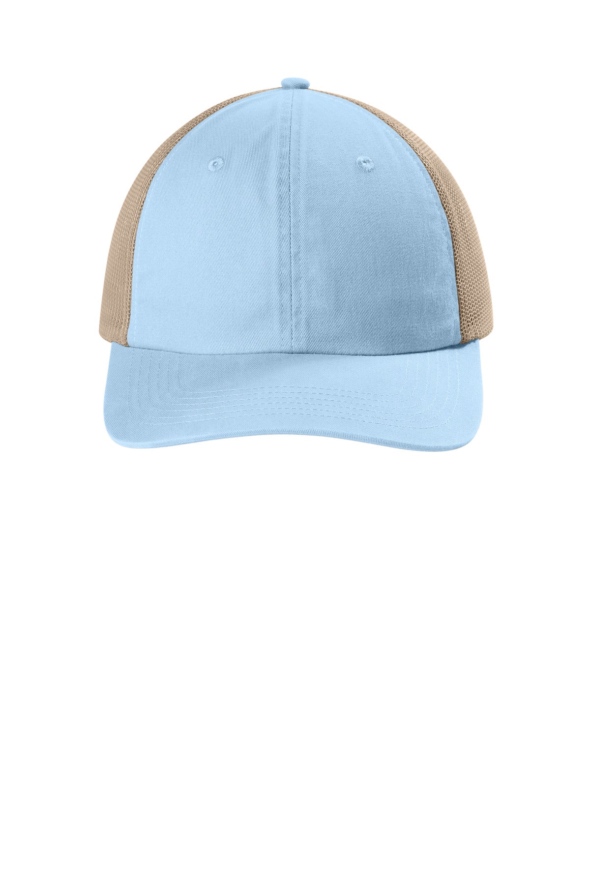 Comfort Colors Sunwashed Trucker Cap - Hydrangea - flat front