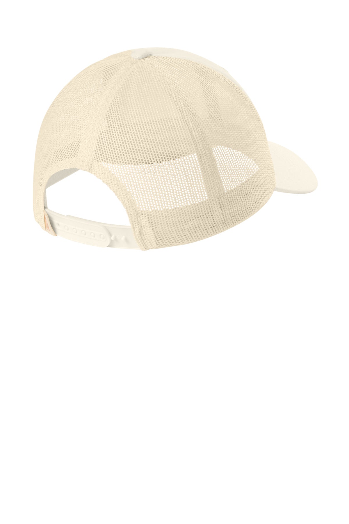 Comfort Colors Sunwashed Trucker Cap - Ivory - flat back