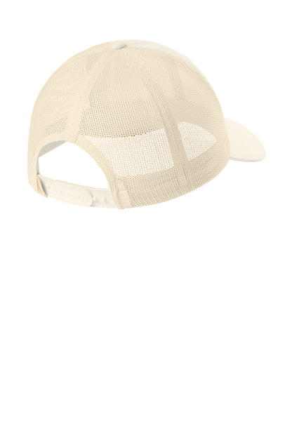 Comfort Colors Sunwashed Trucker Cap - Ivory - flat back