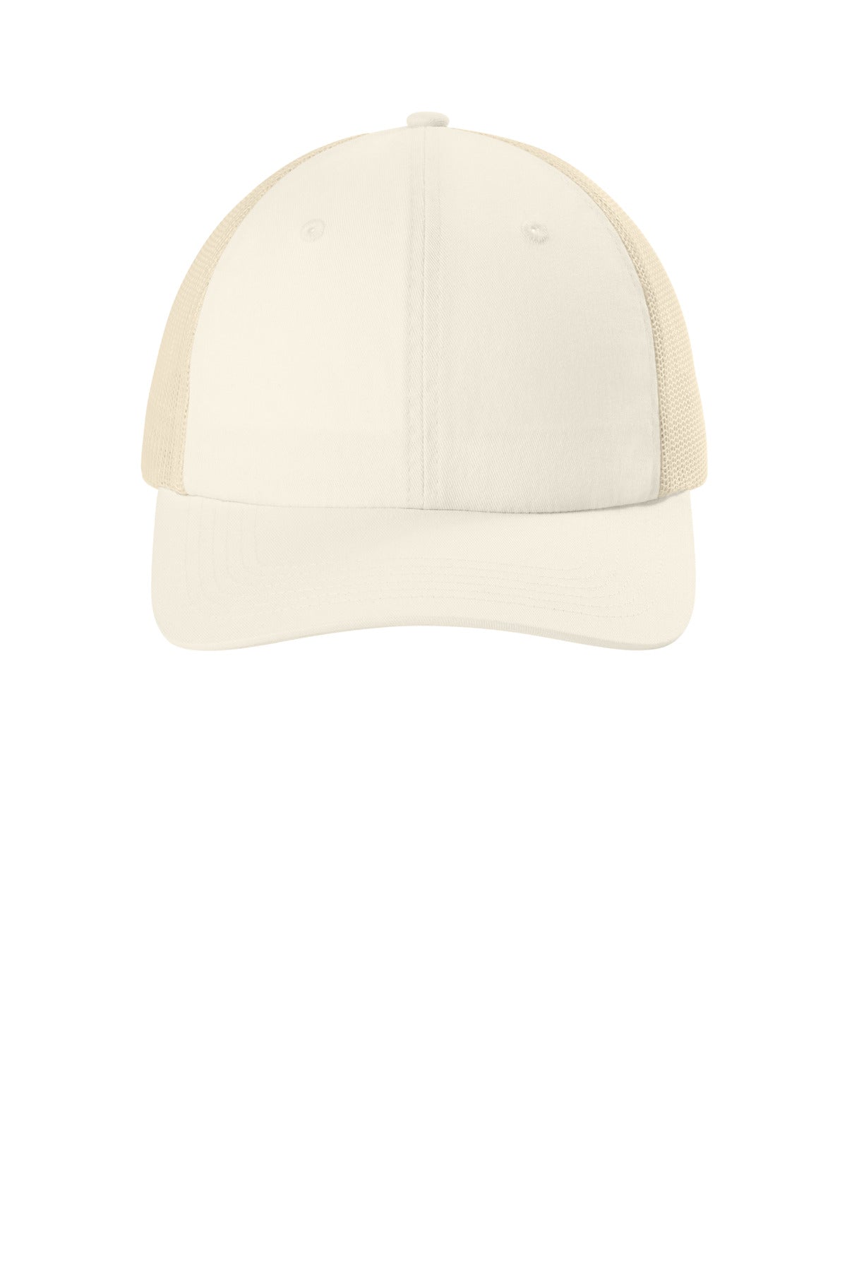 Comfort Colors Sunwashed Trucker Cap - Ivory - flat front