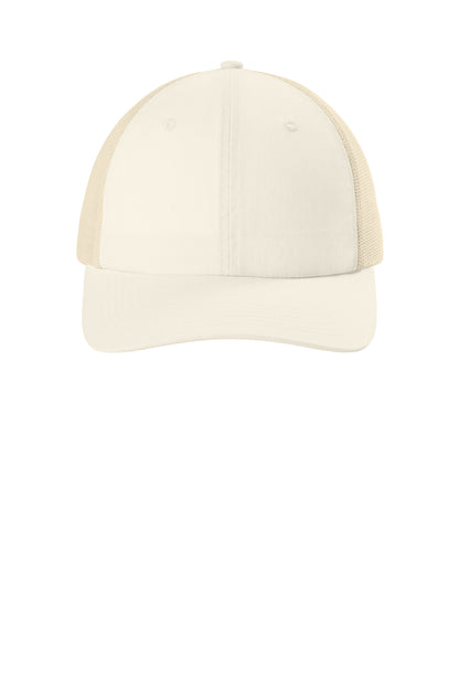 Comfort Colors Sunwashed Trucker Cap - Ivory - flat front