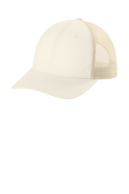 Comfort Colors Sunwashed Trucker Cap - Ivory - front