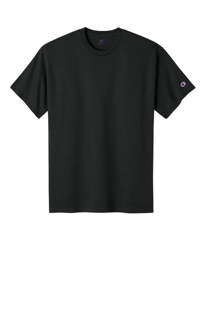 Champion Jersey Short Sleeve Tee - Black - flat front
