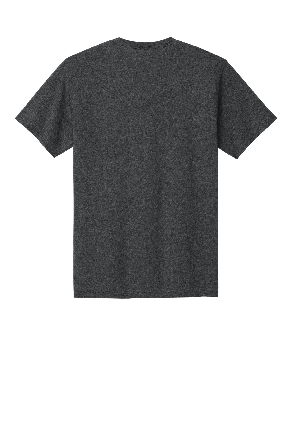 Champion Jersey Short Sleeve Tee - Charcoal Heather - flat back