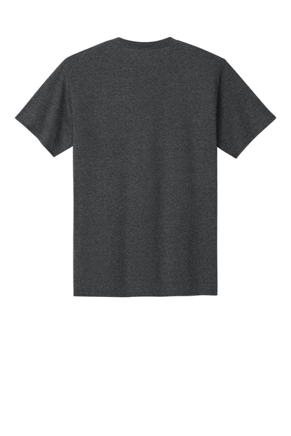 Champion Jersey Short Sleeve Tee - Charcoal Heather - flat back
