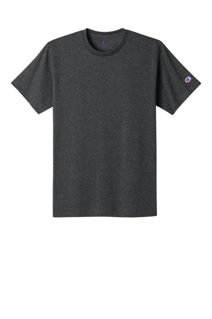 Champion Jersey Short Sleeve Tee - Charcoal Heather - flat front