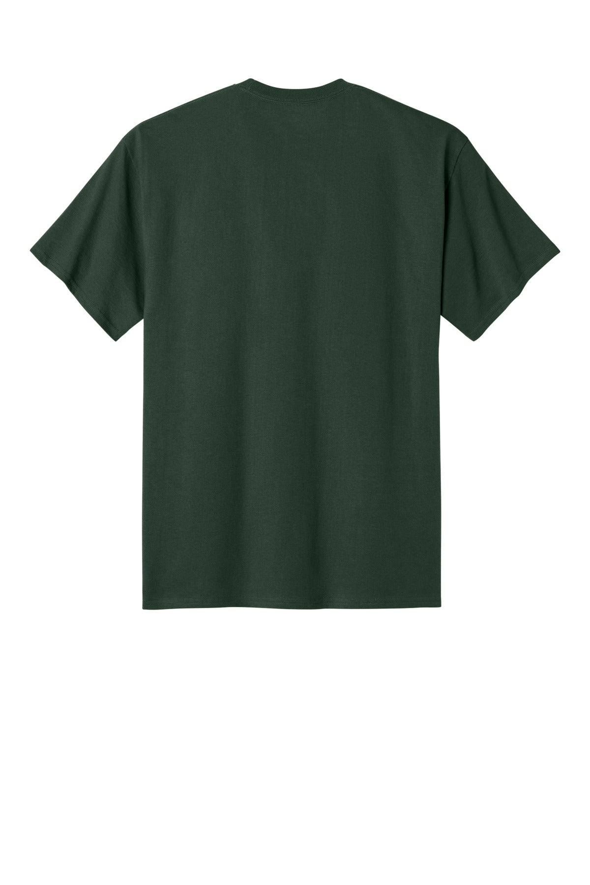 Champion Jersey Short Sleeve Tee - Dark Green - flat back