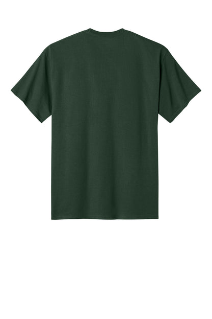 Champion Jersey Short Sleeve Tee - Dark Green - flat back
