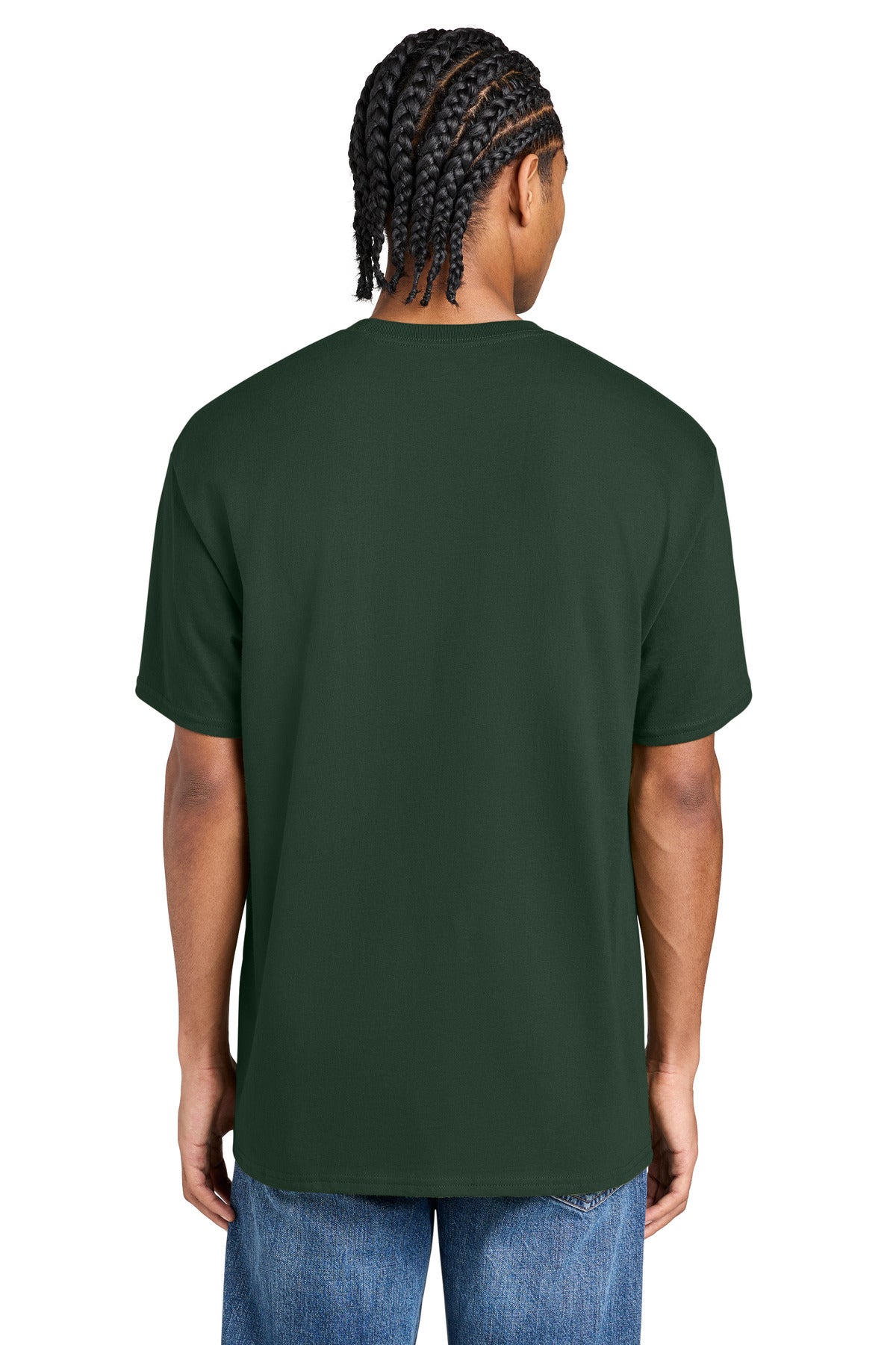 Champion Jersey Short Sleeve Tee - Dark Green - back