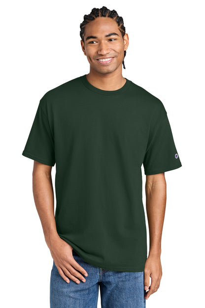 Champion Jersey Short Sleeve Tee - Dark Green - front