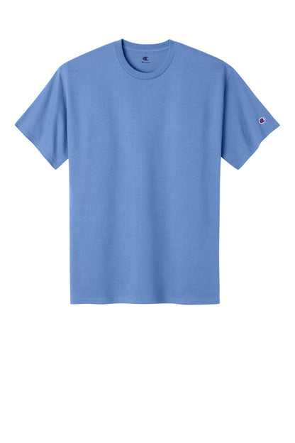 Champion Jersey Short Sleeve Tee - Light Blue - flat front