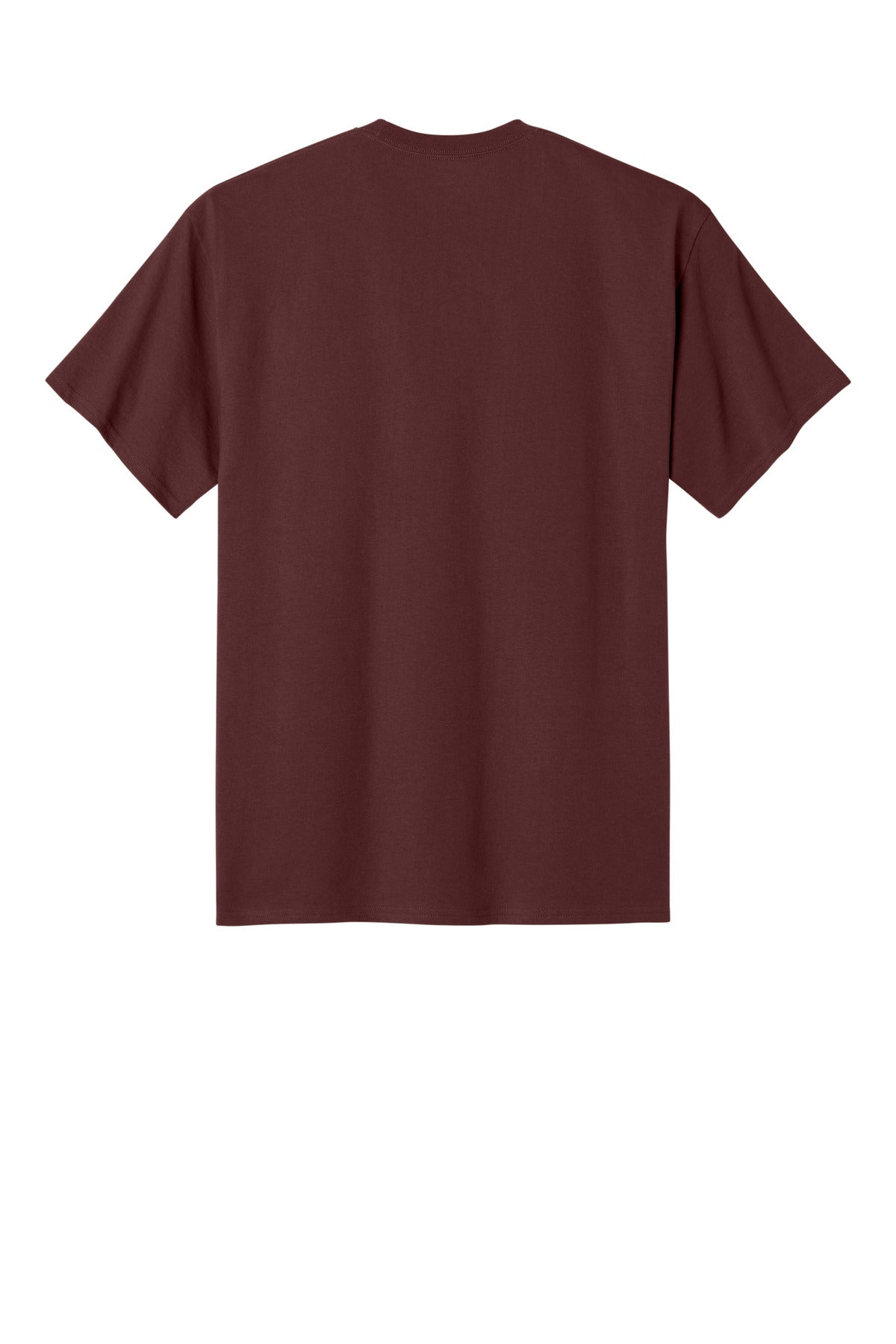 Champion Jersey Short Sleeve Tee - Maroon - flat back