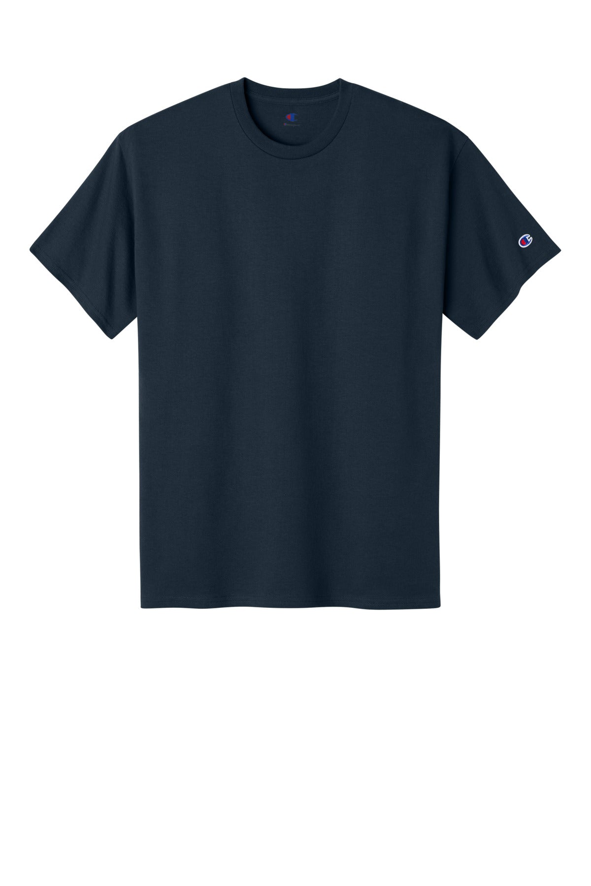 Champion Jersey Short Sleeve Tee - Navy - flat front