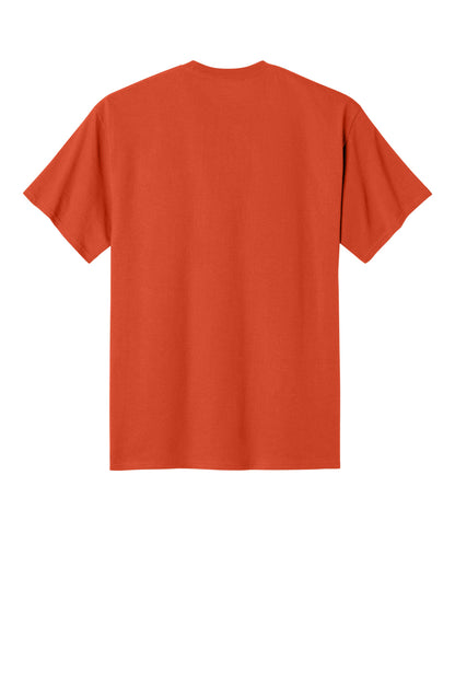 Champion Jersey Short Sleeve Tee - Orange - flat back