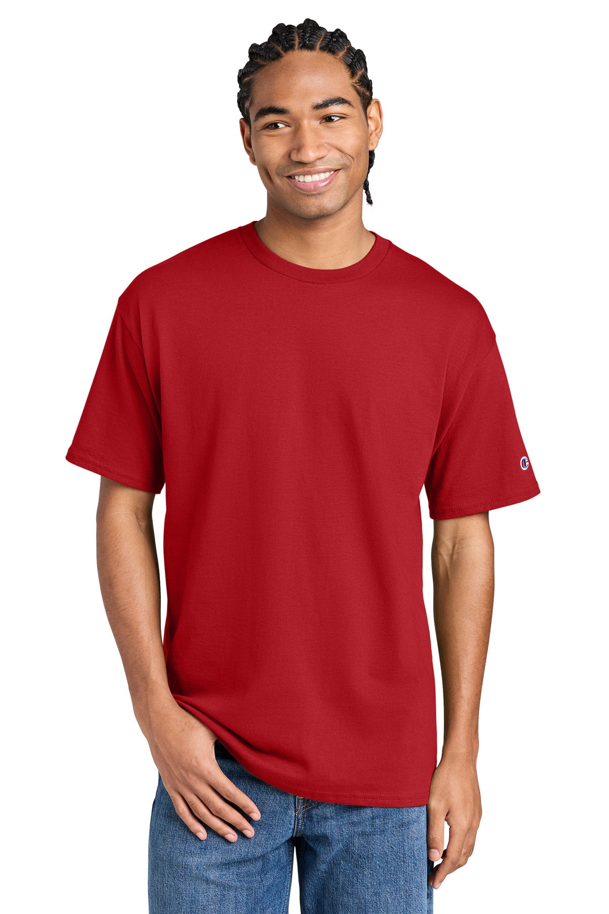 Champion Jersey Short Sleeve Tee - Red - front