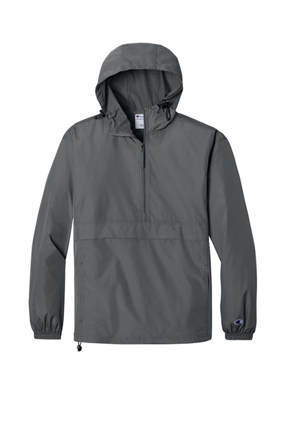 Champion Packable Anorak Jacket - Graphite - flat front